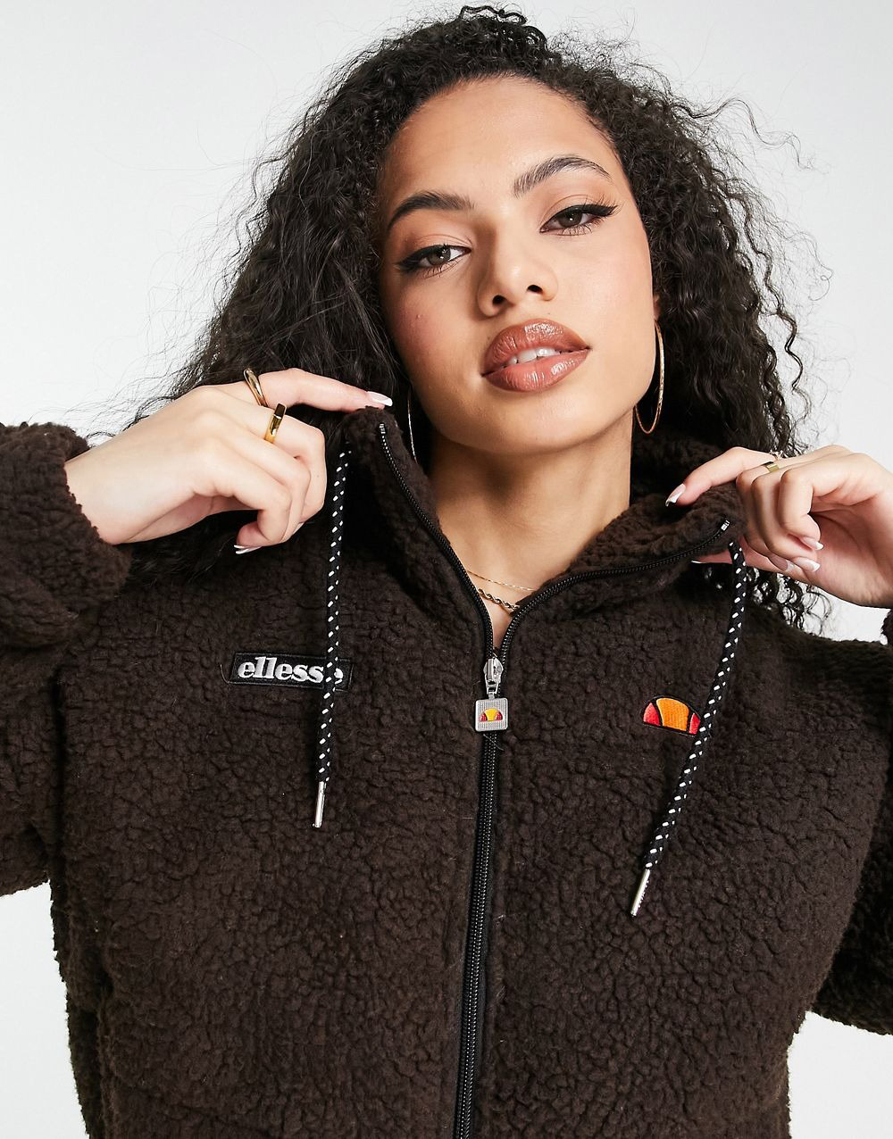 Jacket With Logo In Brown - Imagem 4